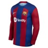 Maillot à Manches Longues FC Barcelone Domicile 2023-24 Pour Homme